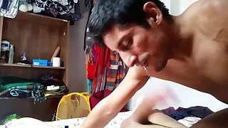 Gay sucking another big horseshit deepthroat